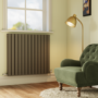 Riace Anthracite Horizontal Flat Designer Radiator 800x884mm Double Panel 4286 BTU