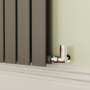 Riace Anthracite Horizontal Flat Designer Radiator 800x884mm Double Panel 4286 BTU
