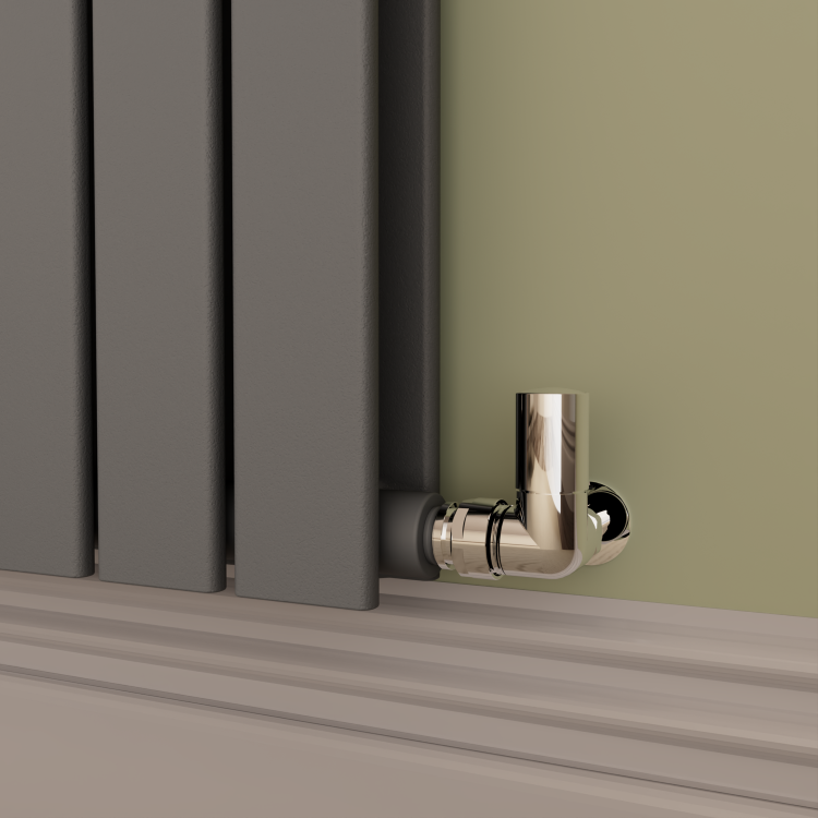 Riace Anthracite Horizontal Flat Designer Radiator 800x1020mm Double Panel 4948 BTU