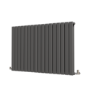 Riace Anthracite Horizontal Flat Designer Radiator 800x1156mm Double Panel 5606 BTU