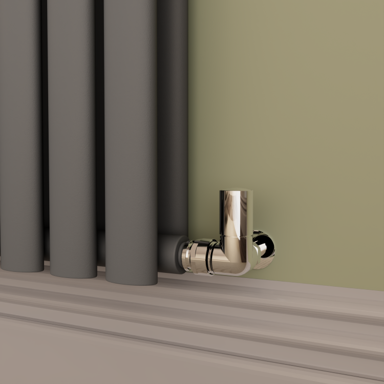 Sorrento Anthracite Horizontal Oval Designer Radiator 800x1003mm Double Panel 5173 BTU