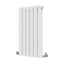 Riace White Horizontal Flat Designer Radiator 800x408mm Double Panel 1978 BTU