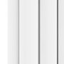 Sorrento White Horizontal Oval Designer Radiator 600x413mm Double Panel 1679 BTU