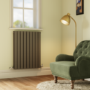 Riace Anthracite Horizontal Flat Designer Radiator 800x612mm Double Panel 2970 BTU