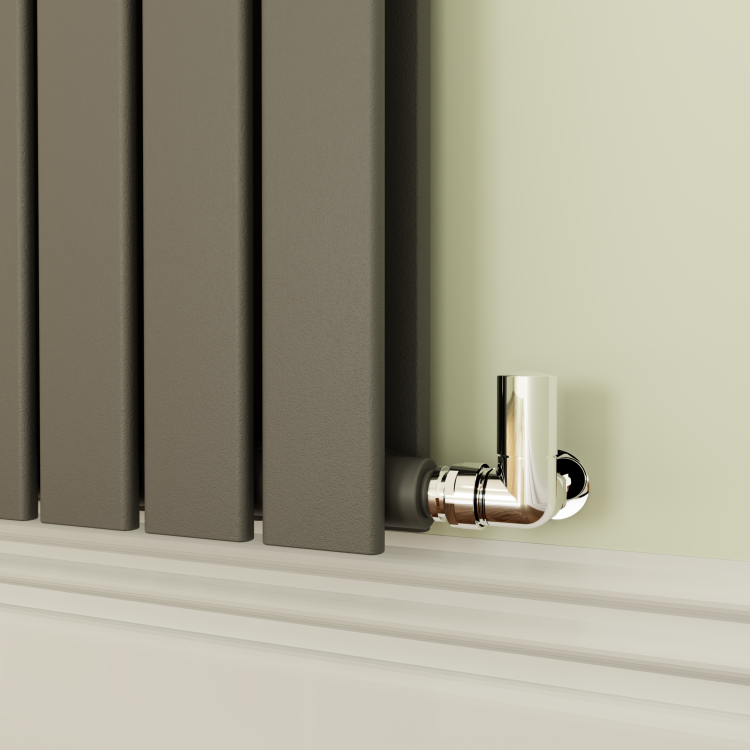 Riace Anthracite Horizontal Flat Designer Radiator 800x612mm Double Panel 2970 BTU