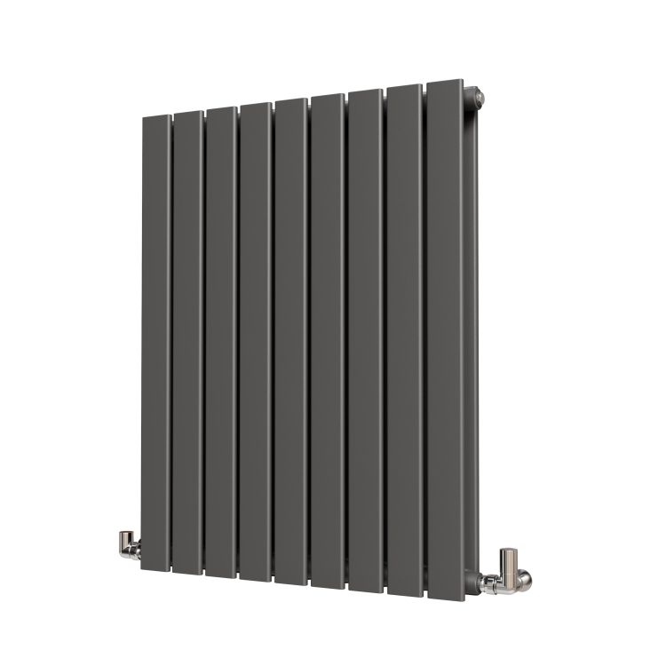 Riace Anthracite Horizontal Flat Designer Radiator 800x612mm Double Panel 2970 BTU