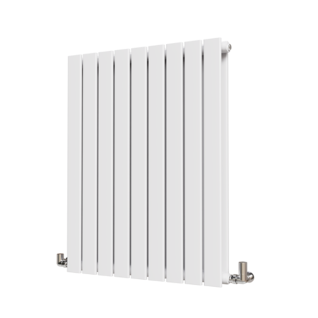 Riace White Horizontal Flat Designer Radiator 800x612mm Double Panel 2970 BTU