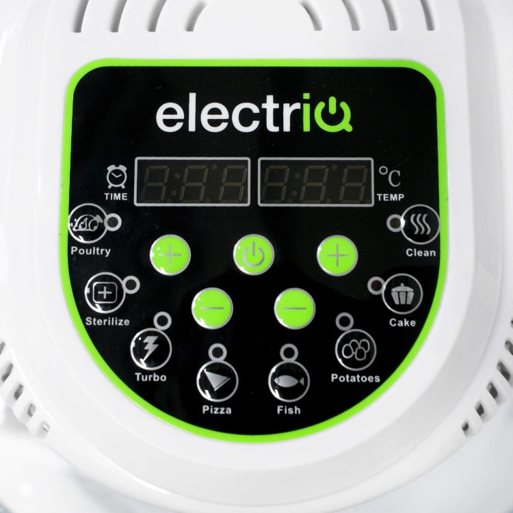 electriQ 17 Litre Premium Halogen Oven with Digital Controls and Full Cooking Accessories Pack