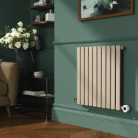 Cleopatra Horizontal Smart Electric Radiator with Wi-Fi Thermostat - 600W - H600xW590mm - Bathroom Safe
