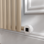 Cleopatra Horizontal Smart Electric Radiator with Wi-Fi Thermostat - 600W - H600xW590mm - Bathroom Safe