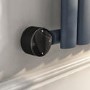 GRADE A2 - Midnight Black Electric Towel Radiator 0.6kW with Wifi Thermostat - H650xW450mm - IPX4 Bathroom Safe