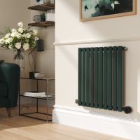 Evergreen Horizontal Smart Electric Radiator with Wi-Fi Thermostat - 600W - H600xW590mm - Bathroom Safe