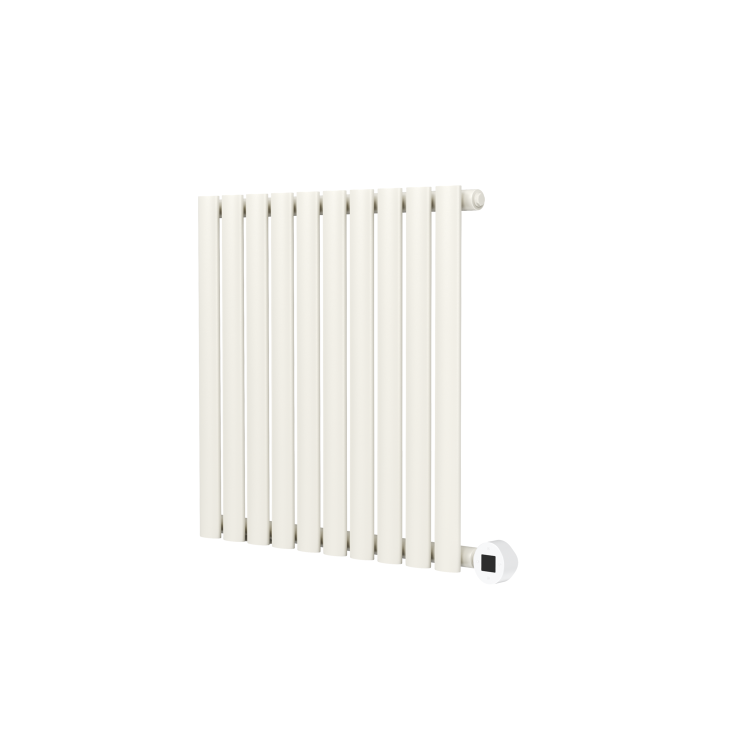 Linen Horizontal Smart Electric Radiator with Wi-Fi Thermostat - 600W - H600xW590mm - Bathroom Safe