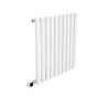 White Horizontal Smart Electric Radiator with Wi-Fi Thermostat - 0.6kW - H600xW590mm - Bathroom Safe