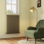 Sorrento Anthracite Horizontal Oval Designer Radiator 800x590mm Single Panel 1947 BTU