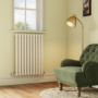 Sorrento White Horizontal Oval Designer Radiator 800x590mm Single Panel 1947 BTU