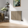 Beige Grey Horizontal Smart Electric Radiator with Wi-Fi Thermostat - 1200W - H600xW1000mm - Bathroom Safe