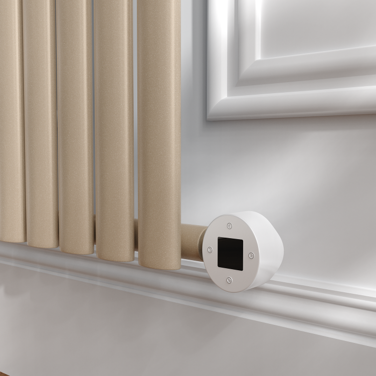 Cleopatra Horizontal Smart Electric Radiator with Wi-Fi Thermostat - 1200W - H600xW1000mm - Bathroom Safe