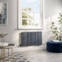 Anthracite Horizontal Smart Electric Radiator with Wi-Fi Thermostat - 1.2kW - H600xW1003mm - Bathroom Safe