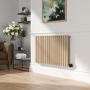 Elk Brown Horizontal Smart Electric Radiator with Wi-Fi Thermostat - 1200W - H600xW1000mm - Bathroom Safe