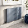 Light Grey Horizontal Smart Electric Radiator with Wi-Fi Thermostat - 1.2kW - H600xW1003mm - Bathroom Safe