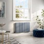 Light Grey Horizontal Smart Electric Radiator with Wi-Fi Thermostat - 1.2kW - H600xW1003mm - Bathroom Safe