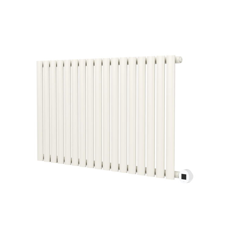 Linen Horizontal Smart Electric Radiator with Wi-Fi Thermostat - 1200W - H600xW1000mm - Bathroom Safe