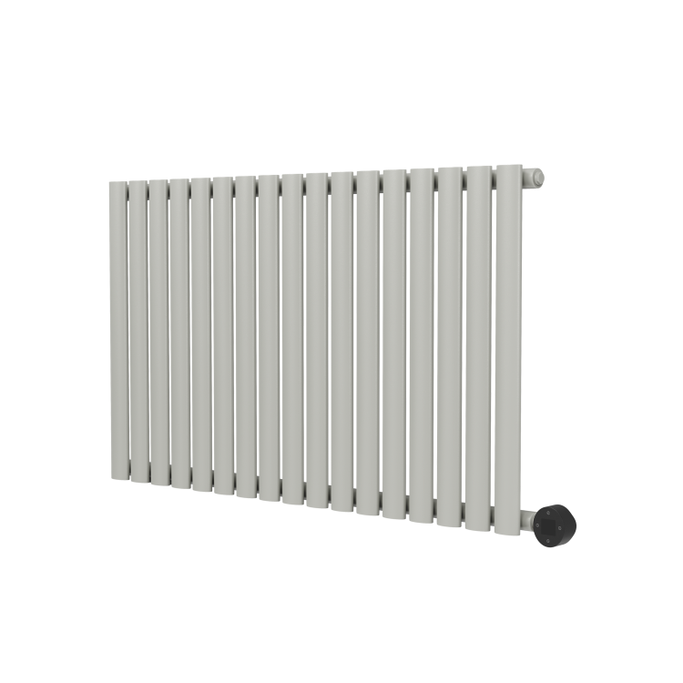 Smoked Stone Horizontal Smart Electric Radiator with Wi-Fi Thermostat - 1200W - H600xW1000mm - Bathroom Safe