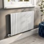 White Horizontal Smart Electric Radiator with Wi-Fi Thermostat - 1.2kW - H600xW1003mm - Bathroom Safe