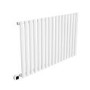White Horizontal Smart Electric Radiator with Wi-Fi Thermostat - 1.2kW - H600xW1003mm - Bathroom Safe