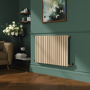 Sorrento Elk brown Horizontal Oval Designer Radiator 600x1003mm Single Panel 2679 BTU