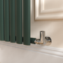 Sorrento Evergreen Horizontal Oval Designer Radiator 600x1003mm Single Panel 2679 BTU
