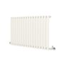 Sorrento Linen Horizontal Oval Designer Radiator 600x1003mm Single Panel 2679 BTU