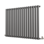 Sorrento Anthracite Horizontal Oval Designer Radiator 800x1003mm Single Panel 3311 BTU