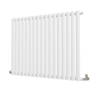 Sorrento White Horizontal Oval Designer Radiator 800x1003mm Single Panel 3311 BTU