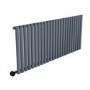 Anthracite Horizontal Smart Electric Radiator with Wi-Fi Thermostat - 2kW - H600xW1416mm - Bathroom Safe