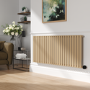 Elk Brown Horizontal Smart Electric Radiator with Wi-Fi Thermostat - 2000W - H600xW1410mm - Bathroom Safe