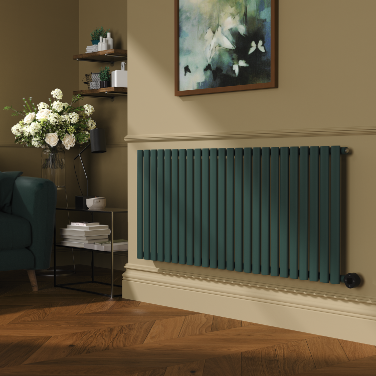 Evergreen Horizontal Smart Electric Radiator with Wi-Fi Thermostat - 2000W - H600xW1410mm - Bathroom Safe