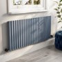 Light Grey Electric Horizontal Designer Radiator 2kW with Wifi Thermostat - H600xW1416mm - IPX4 Bathroom Safe