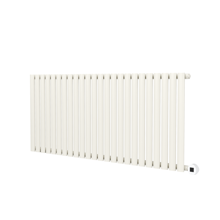 Linen Horizontal Smart Electric Radiator with Wi-Fi Thermostat - 2000W - H600xW1410mm - Bathroom Safe