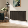 Russet Horizontal Smart Electric Radiator with Wi-Fi Thermostat - 2000W - H600xW1410mm - Bathroom Safe