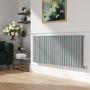 Salt & Pepper Horizontal Smart Electric Radiator with Wi-Fi Thermostat - 2000W - H600xW1410mm - Bathroom Safe
