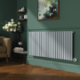 Salt & Pepper Horizontal Smart Electric Radiator with Wi-Fi Thermostat - 2000W - H600xW1410mm - Bathroom Safe