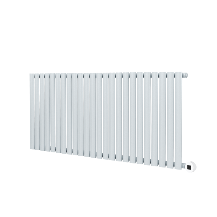 Salt & Pepper Horizontal Smart Electric Radiator with Wi-Fi Thermostat - 2000W - H600xW1410mm - Bathroom Safe