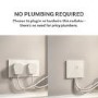 White Horizontal Smart Electric Radiator with Wi-Fi Thermostat - 2kW - H600xW1416mm - Bathroom Safe