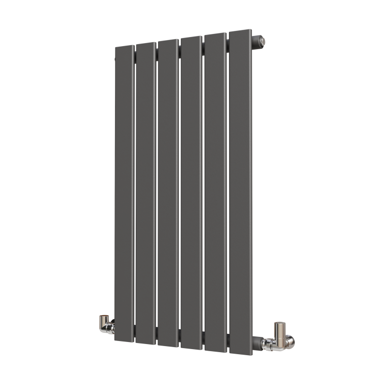 Riace Anthracite Horizontal Flat Designer Radiator 800x408mm Single Panel 1299 BTU