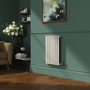 Sorrento Linen Horizontal Oval Designer Radiator 600x413mm Single Panel 1103 BTU