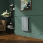 Sorrento Salt & Pepper Horizontal Oval Designer Radiator 600x413mm Single Panel 1103 BTU