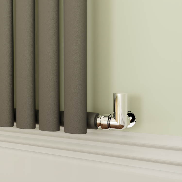 Sorrento Anthracite Horizontal Oval Designer Radiator 800x413mm Single Panel 1364 BTU