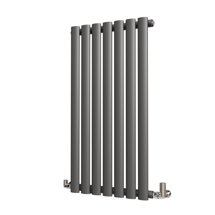 Sorrento Anthracite Horizontal Oval Designer Radiator 800x413mm Single Panel 1364 BTU